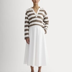 NWT Everlane Midi Skirt in Ultrasoft Cotton Sz 12
